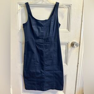 J. Crew lightweight fitted blue chino dress size 0